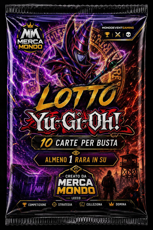 LOTTO/BUSTINA YU-GI-OH! 10 CARTE ( almeno 1 da rara in su)