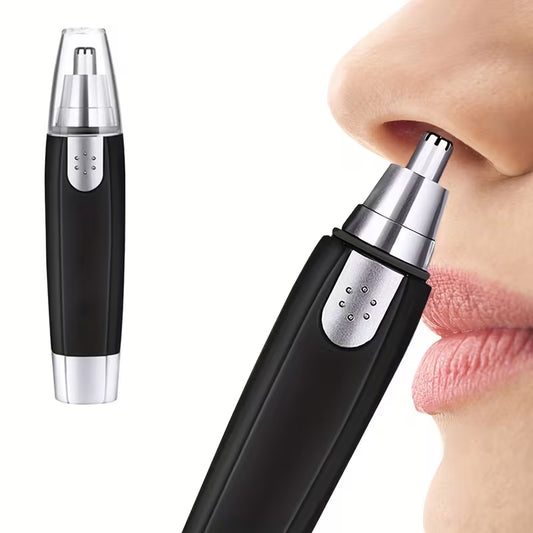 Tagliapeli elettrico portatile per uomo, ideale per la cura di naso, orecchie e peli del viso. Design pratico e preciso, offre una rasatura delicata e confortevole. Alimentato a batteria, è perfetto per l’uso quotidiano e in viaggio.